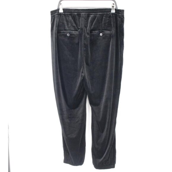 NWT gap pants Women's 18 Velvet jogger true black pockets elastic back - Picture 5 of 15